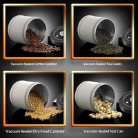 Conteneur de stockage de grains de café pliable, hermétique, avec couvercles, pour céréales et thé, commande directe