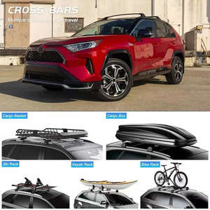 Sibor Barres transversales en alliage d'aluminium Rails <span class=keywords><strong>de</strong></span> <span class=keywords><strong>toit</strong></span> Porte-bagages pour Toyota <span class=keywords><strong>RAV4</strong></span> <span class=keywords><strong>2019</strong></span>-2025 Capacité 50kg 104x15x14 - Product Image 2
