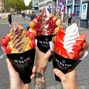 印刷済み無料サンプル紙 カスタムロゴ ポップコーン コーンドッグ ホットドッグ バーガー シート ワッフルスティック トレイ 紙箱 ラップ紙付き - Product Image 5