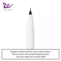 Stylo à Sourcils Magique Personnalisé Effet Tatouage, Imperméable, Teinture Naturelle pour Sourcils, Encre Noire Fixante, Stylo à Sourcils 3D avec Logo