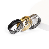 Bague brodée de style nordique Odin Salomon, nœud porte-bonheur, tendance 2026, bague puissante pour homme