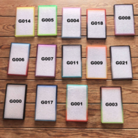 Pelindung Kartu Graded TPU Warna Gradasi Glitter dengan Pelat Belakang Transparan untuk PSA Slab