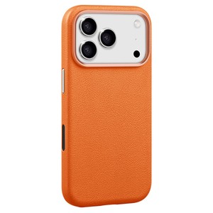 Custodia X-LEVEL per iPhone 17 Pro Max compatibile con <span class=keywords><strong>cover</strong></span> rigida in PU e PC - Arancione - Product Image 1