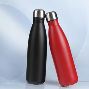 מכירה חמה בקבוק מים ואקום מבודד סיטונאי בקבוק מים 500 מ""ל עם לוגו מותאם אישית