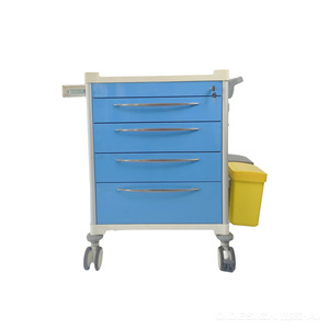 Carrito de entrega de medicamentos Kang Jun de 650x480x900 mm con cajón abatible para uso hospitalario - Product Image 2