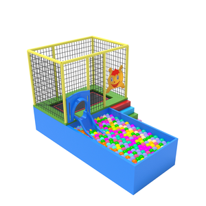 Petit <span class=keywords><strong>trampoline</strong></span> simple OK pour enfants <span class=keywords><strong>avec</strong></span> piscine à balles et toboggan en plastique pour garçons et filles en mousse de PVC durable - Product Image 1