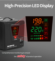 12KVA 10000W Puissance 220V AC AVR 50HZ 60HZ 100% AC Régulateurs Automatiques Stabilisateur Stabilisateur 220V Avec Ventilateur 10KW-12KW