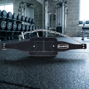 SAIBRO Leather Weight Lifting <b>Belt</b> Adjustable Waist <b>Support</b> Strength Training Unisex Buckle Closure - Product Image 4