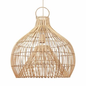 Lámpara colgante de cúpula de ratán Serena tejida a mano, lámpara de ratán de techo Natural bohemio para comedor, cocina, sala de estar, dormitorio, decoración del hogar - Product Image 1