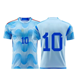 تصميم شعار مخصص قصير للرجال ، سريع الجفاف من البوليستر ، طباعة النقل الحراري لكرة القدم موحدة للتنفس - Product Image 2