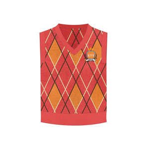 <strong>Men</strong> 2026 New Fashion Loose Diamond-shaped Texture <strong>Knitted</strong> Vest Sweater Vintage Sleeveless <strong>Waistcoat</strong> Chic Tops - Product Image 1