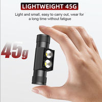 Lampe frontale LED rechargeable portable et puissante de 2000 mAh, la plus brillante pour l'extérieur, avec port USB, idéale pour la course à pied et le travail