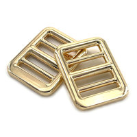 Accessoires de sac de luxe, tendance, vintage, petit fermoir en métal de type 'Ladder Lock' de 25 mm en alliage de zinc plaqué pour sacs à main, pochettes et sacs à dos