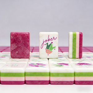 Juego de Fichas de Mahjong Americanas de Acrílico Azul <span class=keywords><strong>Coral</strong></span>, Modernas, Plegables, para 4 Jugadores, Diseño de Lujo Premium, Portátiles, para <span class=keywords><strong>Casino</strong></span> - Product Image 4