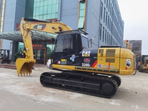 รถขุดตีนตะขาบ CAT 320D2 มือสองสมรรถนะสูง ระบบไฮดรอลิกเดิมครบชุด ตัวถังสีส้มเหลือง - Product Image 4