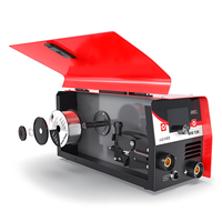 VECTOR 220V Mini Saldatrice Senza Gas FCAW MMA/ARC con Schermo Digitale Portatile per Acciaio Inossidabile, Acciaio al Carbonio, Ferro MIG130