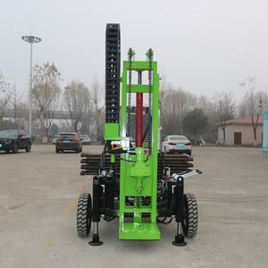 Petite perceuse à vis à quatre roues légère et rapide pour puits d'eau à jambe hydraulique perceuse à quatre roues - Product Image 2