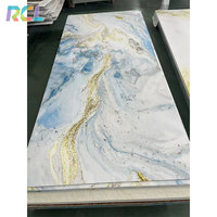RCL Carbone Ardoise Marbre Mur Pvc Marbre Feuille Carbone Panneau Mural Feuilles Bambou Charbon de Bois Pvc Marbre Panneau Mural