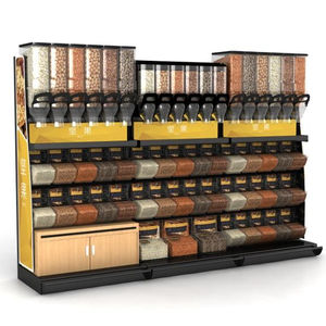 Estantería de Góndola ECOBOX para Supermercado para Exhibición de Alimentos a Granel y Dulces con Contenedores de Cucharón - Product Image 1