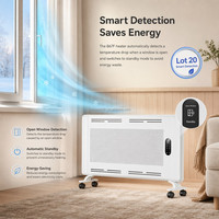 Calentador Eléctrico Inteligente con Control WiFi, Serie Nano Alu, Personalizable con Logotipo, Venta al Por Mayor, Promocional, Aluminio Aeroespacial, GS OEM ODM