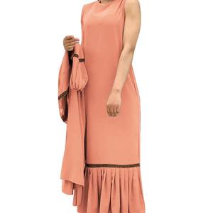 Gaun Muslim Wanita Model Abaya Cardigan Terbaru <span class=keywords><strong>M</strong></span>-77, Bahan Bernapas, Hiasan Berlian Imitasi dan Rumbai, Gaya UAE - Product Image 5