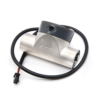 Débitmètre à turbine à pales Sea Dijiang en acier inoxydable ZJSUS-DN15, capteur de débit d'eau de piscine industrielle à port femelle, impulsion NPN