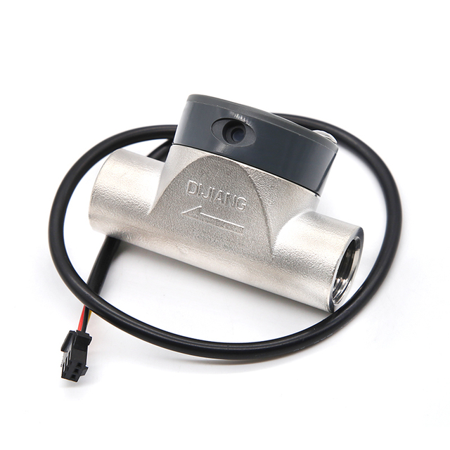 Sea Dijiang Paddle Wheel Turbine Stainless Steel Flow Meter ZJSUS-DN15 Female Port Industrial Pool Water Flow Sensor NPN Pulse