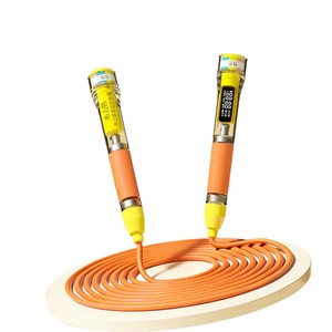 Cuerda para saltar para niños, 2,8 m, PVC, entrenamiento de velocidad con contador digital, para uso en pruebas de aptitud física en escuelas primarias - Product Image 1