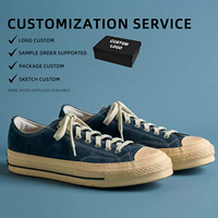 Chaussures unisexes en daim lavé à lacets, baskets vulcanisées à semelle épaisse, style rétro japonais, respirantes, pour le skate, en coton, printemps-été 2026