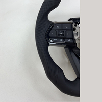 Volant de direction de voiture en cuir PU et fibre de carbone à 3 branches pour Corolla LC300 Hilux N70 Fortuner Land Cruiser GR, modification de volant, style professionnel