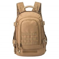 Sac à dos tactique 25L grande capacité, imperméable, fermeture éclair, polyester, camouflage, double épaule, sac à dos de sport de plein air