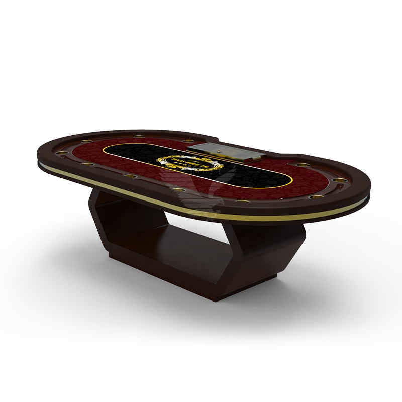 YH 104 дюймов, заводская цена, большой европейский классический светодиодный стол для казино, Техасский покерный стол, персонализированный игровой стол для покера