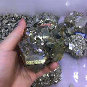 Cluster di Cristallo di <span class=keywords><strong>Pirite</strong></span> Naturale Intagliato, <span class=keywords><strong>Pietra</strong></span> Energetica per Decorazione Feng Shui, Prodotto Artigianale Tradizionale - Product Image 4