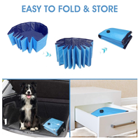 Piscine pliable de haute qualité pour animaux de compagnie, baignoire pour animaux de compagnie, piscine pour animaux de compagnie en PVC, piscine pour enfants, 80*30cm