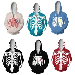Logotipo personalizado Bling Rhinestone Transfer Hombres Full Face Zip Shiny Men's Full Sudaderas con capucha y sudaderas - Product Image 1