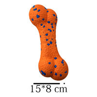 Jouet à mâcher pour chien en forme d'os à bulles, en ETPU, durable, léger, hautement élastique, résistant aux déchirures, écologique, non toxique, de petite taille