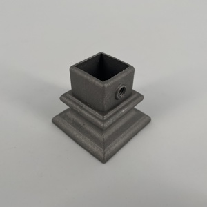 Soporte de Barandilla Giratorio Ajustable de Aluminio Fundido a Presión para Escaleras Interiores, Tubo Cuadrado de 14x14 mm, Garantía de 5 Años - Product Image 4