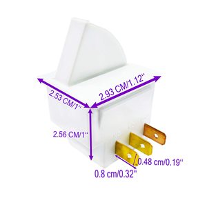 Interrupteur de porte de réfrigérateur W11396033, interrupteur de commande d'éclairage de réfrigérateur à 3 broches pour pièces de rechange de réfrigérateur - Product Image 4