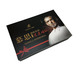 Scatola Ecologica con Manico per Biancheria da Letto di Hotel di Lusso, Imballaggio in Cartone Ondulato Personalizzato con Stampa UV, Confezione Regalo per DeRucci - Product Image 4