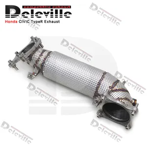 Downpipe ad alte prestazioni per Honda CIVIC tipo R/Type-R 2.0T 2015-2023 auto scarico tubo di scarico scudo termico libero flusso corsa scarico