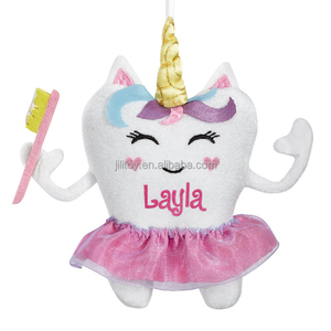 Cuscino da fatina con denti bianchi e morbidi giocattoli di peluche farciti cuscino da fatina - Product Image 3