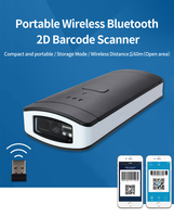 Escáner de Códigos de Barras Inalámbrico Yokoscan P2000 de Bolsillo 2D para QR, Alcance de 15M, para Inventario de Almacenes, Tiendas y Comercios