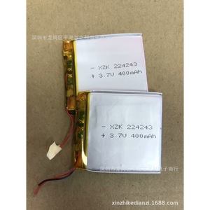 Xzk 224243 Polymer Lithium <b>Battery</b> <b>3.7V</b> 400mAh For Pda Wearable Devices - Product Image 1