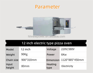 Gran tamaño al aire libre 16 gas eléctrico precio al por mayor 2024 cocina comercial inducción banda rápida horno de pizza con transportador - Product Image 4