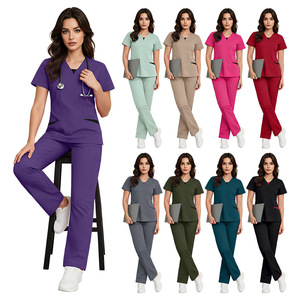 Set di Divise Mediche Personalizzate 42337; Stile Unisex, Uniformi Mediche Casual, Bluse Estetiche per Donna - Product Image 1