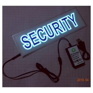 Gilet de sécurité lumineux EL pour patrouille et service nocturnes. Lumière EL active, la nuit ne tient pas compte du temps, mais votre sécurité est éclairée. Rechargeable - Product Image 5
