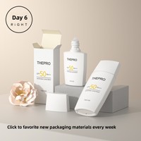 Tube souple PE blanc 30ml 50ml pour crème solaire, BB crème, fond de teint et crème isolante