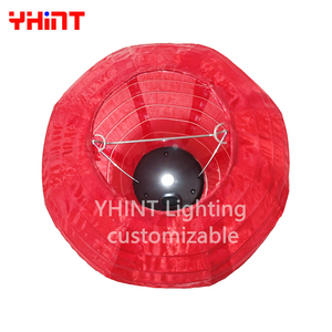 Outdoor Waterproof 20cm Round Chinese <strong>Lantern</strong> <strong>Christmas</strong> Garden Festival Decorative Solar Powered Nylon Fabric <strong>Lantern</strong> - Product Image 3