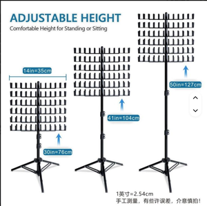 Support Rétractable sur Pied pour Tresses Métalliques Ajustables – Outil de Coiffure pour Tresses Délavées - Product Image 3