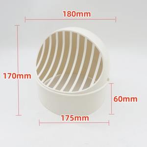 Tapa transpirable <span class=keywords><strong>de</strong></span> PVC para ventilación <span class=keywords><strong>de</strong></span> pared 75, Tapa <span class=keywords><strong>de</strong></span> PVC transpirable para ventilación 75, Cubierta para puerto <span class=keywords><strong>de</strong></span> escape, Tapa para entrada <span class=keywords><strong>de</strong></span> aire, Cubierta para puerto <span class=keywords><strong>de</strong></span> escape, Humo - Product Image 4